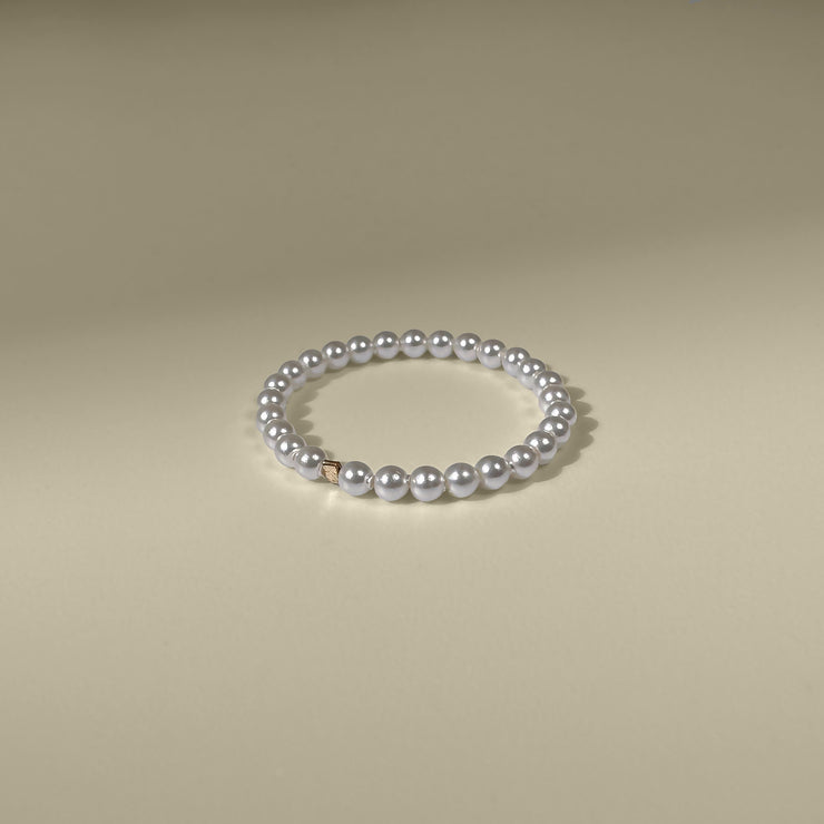 14k gold filled 2mm pearl ring
