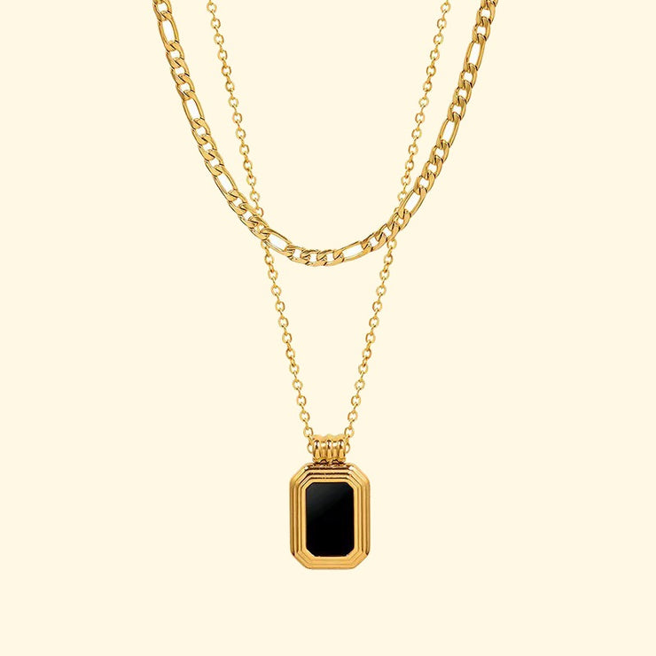 Cubic Layered Necklace