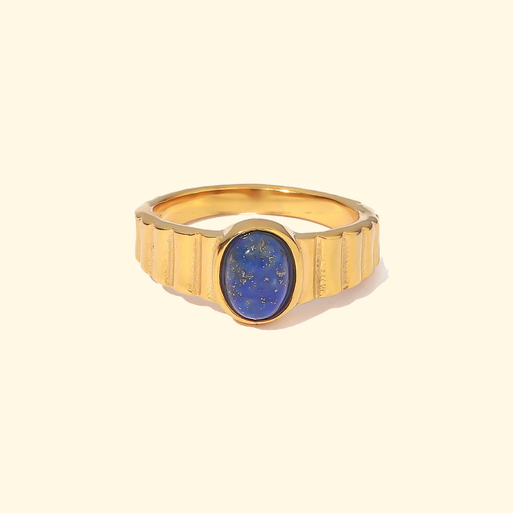 Lapis Lazuli Texture Ring