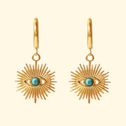 Turquoise Evil- Eye Earrings