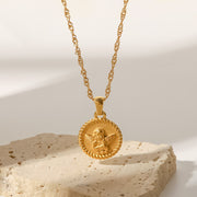 Angel Embossed Necklace